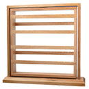 Earrings & Jewelry Organizer Stand Holder Display Rotating Natural Wood for