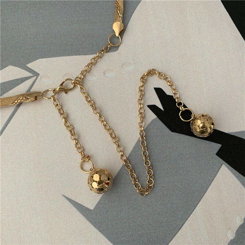 New Metal Dress Belt Women Waistband Chain Fashion:0J Kw