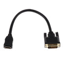 HDMI Female to DVI Male 24+1 pin Adapter Cable HDMI to DVI Video Cord Wire