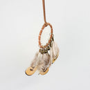 Dreamcatcher Wind Chimes Small Bronze Bells Car Pendant Home Decor Dream Ca B7R3