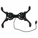 Portable Folding USB 2 Fan PC Computer Laptop Cooling Cooler Pad