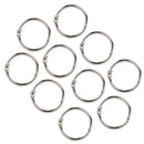 20pcs 25mm Loose Leaf Book Binder Split Hinge Ring Snap Scrapbook Photo Album
