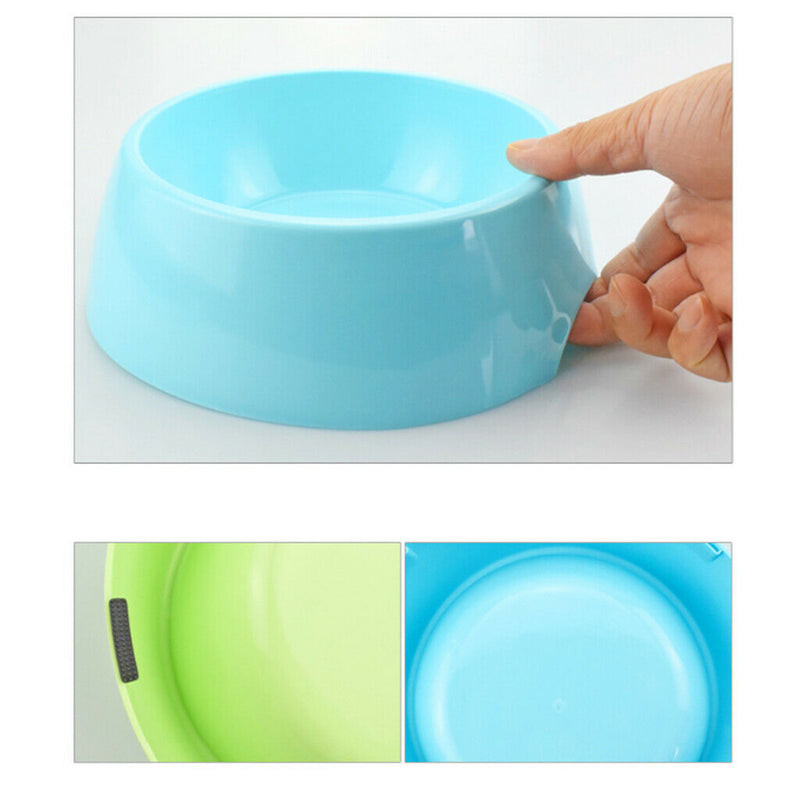 Non-skid Dog Bowls Pet Cat Bird Dish Bowl Feeder Water Container Pink - M