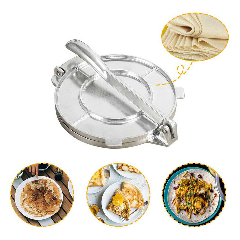 Cast Iron Kitchen Tortilla Press 6.5'' Flour Corn Tortilla Tacos Maker Press
