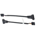 2 pcs USB 3.0 9-pin Header Male to USB 2.0 20-pin Female Adapter Cable for PC