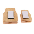 Pack of 2 Wooden Cajon Box Drum Playing Parts Castanets DIY Clear Sound