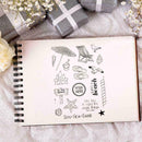 Handmade Umbrella Clear Silicone Stamp Scrapbook Photo Album Craft DIY Card W5Z0