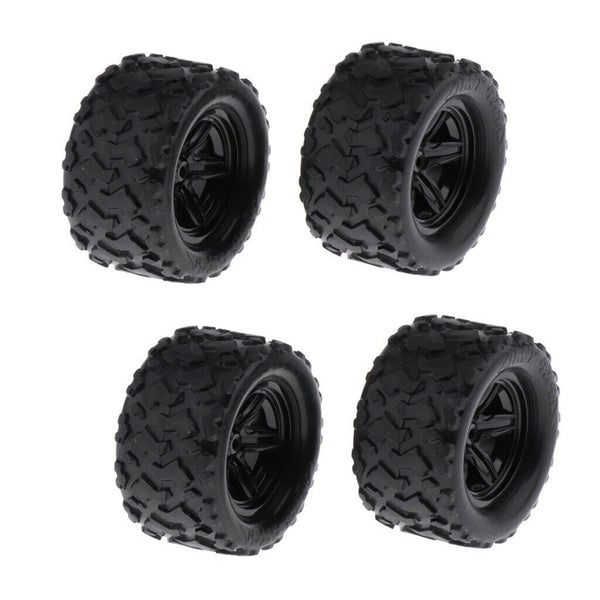 4x Durable Plastic RC Car Car Tires Wheel and Rim RC Car Accessory 65mm