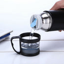 Stainless Steel Insulated Vacuum Thermal Travel Water Bottle Drinks Black