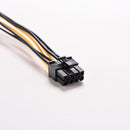 16cm 8 Pin PCI Express Male To Dual LP4 4Pin Molex IDE Power Cable Adapter OS