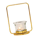 Nordic Style Candle Holder Metal Frame Candlestick for Party Hotel Cafe