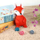 Plush Squeaky Dog Molar Bite Chew Toys Cute Animal Puppy Soft Playing (Red) A