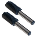 2Pcs 1/4 Shank Round Nose Cove Core Box Router Bit Cutter Woodworking Tool