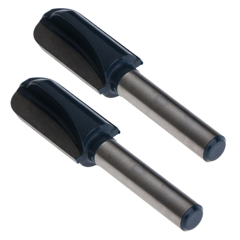 2Pcs 1/4 Shank Round Nose Cove Core Box Router Bit Cutter Woodworking Tool