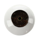 1 x Ceramic Door/Wardrobe/Cabinet/Cupboard Knob Handle Drawer White D5Q9