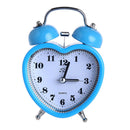 Premium Twin Bell Alarm Clock - AA Battery Power - Bedside Loud Clocks Blue