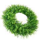 2PCS 17 inch Artificial Wreath Greenery Home Decoration Garland Ornament