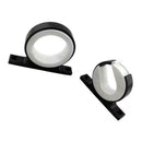 2 Packs Black Alloy Fishing Rod Rack Bracket Organizer  For Boat Kayak Yacht