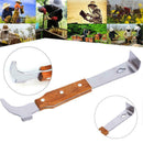 Wooden Handle Bee Hive Hook Scraper Stainless Steel Beekeeping Tools super T0W8