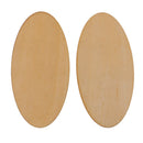 30 Pieces (100x50mm+80x40mm) Unpainted Natural Wooden Slice Pieces Oval Home