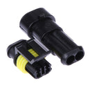 5 Sets 2 Pin Car Waterproof Wire Connector HID Plug 1.5mm Terminals 18 AWG