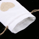 Burlap Jute Drawstring Bags Drawstring Pouch Gift Bags 10 Pieces For  Household