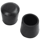 Rubber Chair Table Furniture Feet Leg Cap End Tip 22mm Dia 50pcs Black Z2T3
