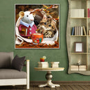 Mice Cat 5D DIY Full Round Drill Diamond Painting Animal Mosaic Beadworks