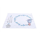120x100cm Cartoon Baby Milestone Blanket Newborn Photography Backdrop Cloth A