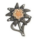 Fashion Women Men Edelweiss Flower Brooch Pin Badge Costume Accessories Gift