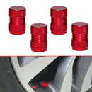 4X Red Auto Car Tyre Rim Valve Wheel Stem Air Port Dust Caps Cover Accessory HOT