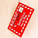 1x To Santa Claus Fabric Envelope Small Red Print Bag Christmas Decor Gift JC~ï¼ˆ