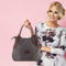 Women Large Tote Shopping Bag Handbag Canvas Shoulder Messenger Bags (Grey) SN9F