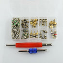 102pcs Car R12&R134 A/C System Air Conditioner Schrader Valve Core Tool Kit