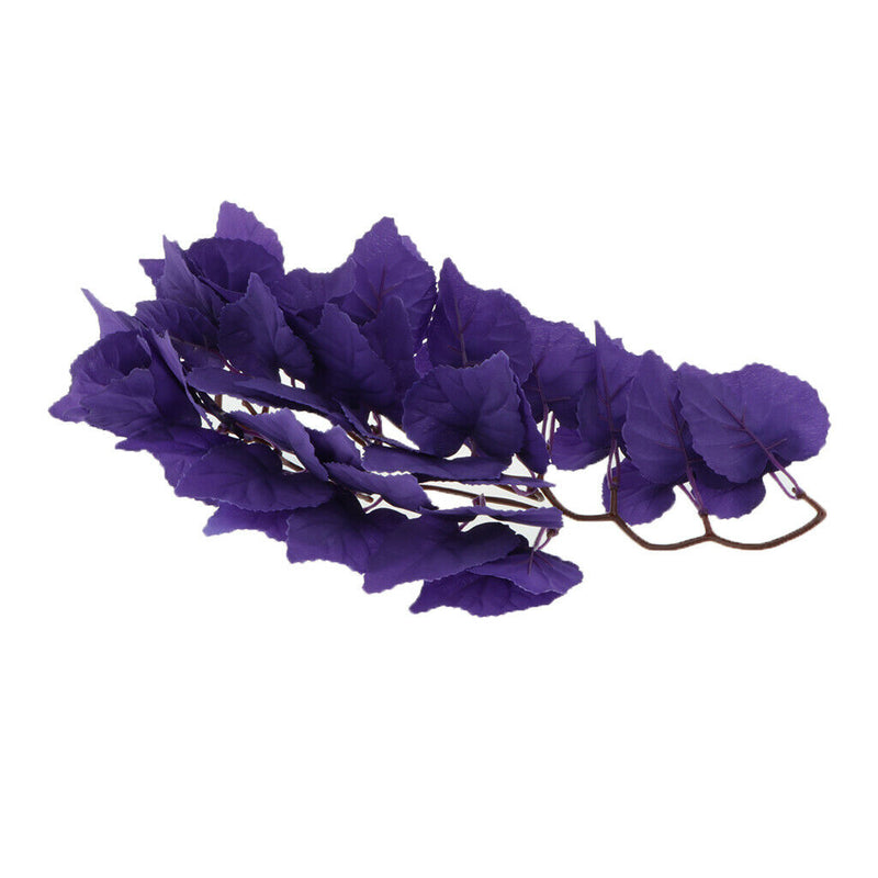 4x Artificial Leaves Cane Aquarium Tank Decor