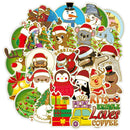 52pcs Christmas Graffiti Stickers for Suitcase Laptop Phone Skateboard Car