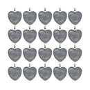 20x 25.4mm Heart Pendant Blank Cabochon Base Setting Tray DIY Jewelry Making