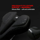 West Biking Bike Silicone Cushion Pu Leather Surface Silica Filled Gel Comf