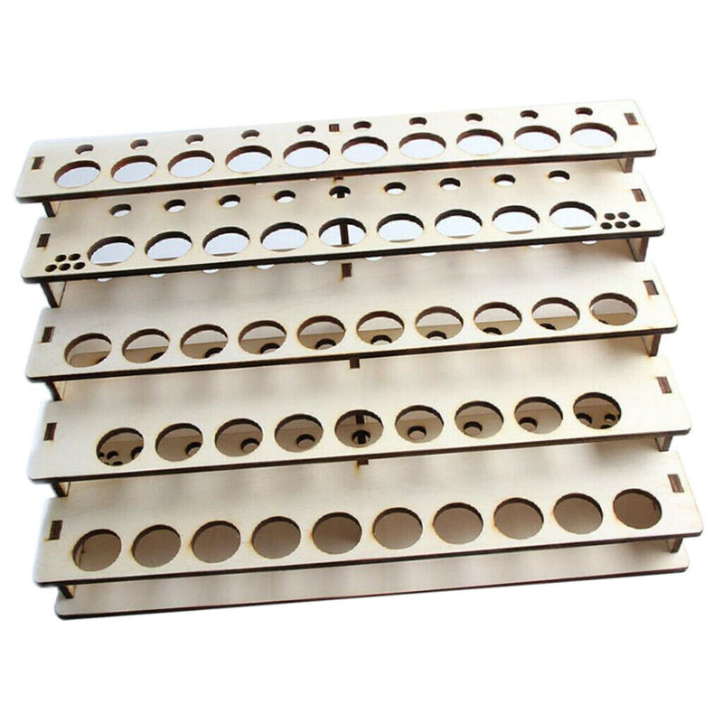 43 bottles Wooden Acrylic Color Ink Paint Bottle Storage Rack Holder Modular