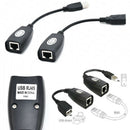 USB UTP Extender Adapter Over Single RJ45 Ethernet CAT5E 150ft Extension Cable