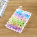 Large 28 Compartment Pill Box 7 Day Medicine Storage Organizer Container Case