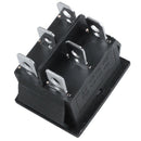 5 Pcs 6 Pin DPDT Black Button On/Off/On Rocker Switch AC 250V/15A 125V/20A J1X7