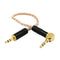 3.5mm Stereo 90 degree Male To Male Car Aux Auxiliary Audio Cable Cord