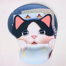 New Skid Resistance Memory Foam Comfort Wrist Rest Support Mouse Pad Cat