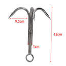1pc 3 Claws Grappling Hook Climbing Survival Carabiner Tool Stainless SNWG`US