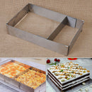 1Pcs Flexible Stainless Steel Rectangle Cake Ring Baking tool Mould Newest Use