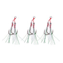 3Pcs Hi-carbon Assist Hooks Fishing Jig Hooks Live Baits Hooks Fishhooks 13#