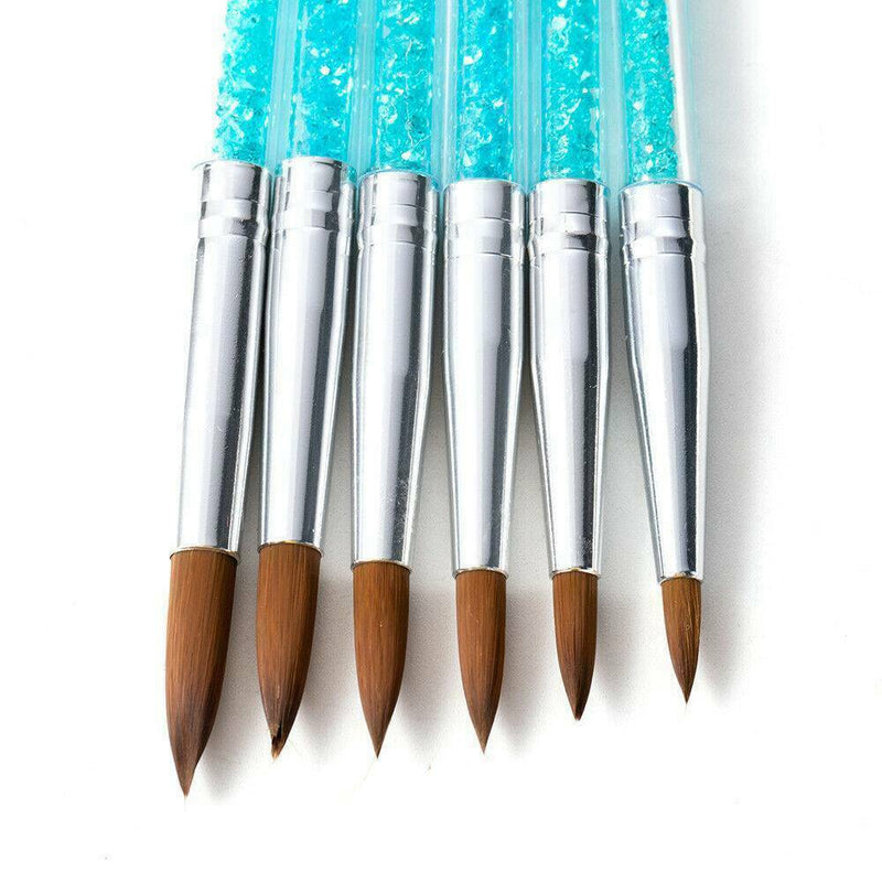 Professional 6X 100% Kolinsky Sable Hair Brush Acrylic Nail Brush Nail Art Tools