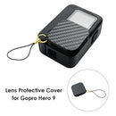 Lens Cap for GoPro Hero 9 Black Carbon Fiber Texture Lens Protective Cover A