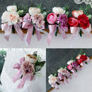 2 Pack Wedding Pageant Party Tea Rose Carnation Corsage Unisex Flower Brooch Pin